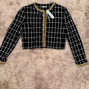 Alice and Olivia Tweed Blazer